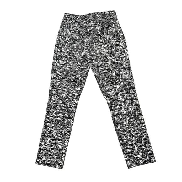 Jenna Rose Black White Abstract Business Casual High Waisted Straight Leg Pants - Picture 1 of 8